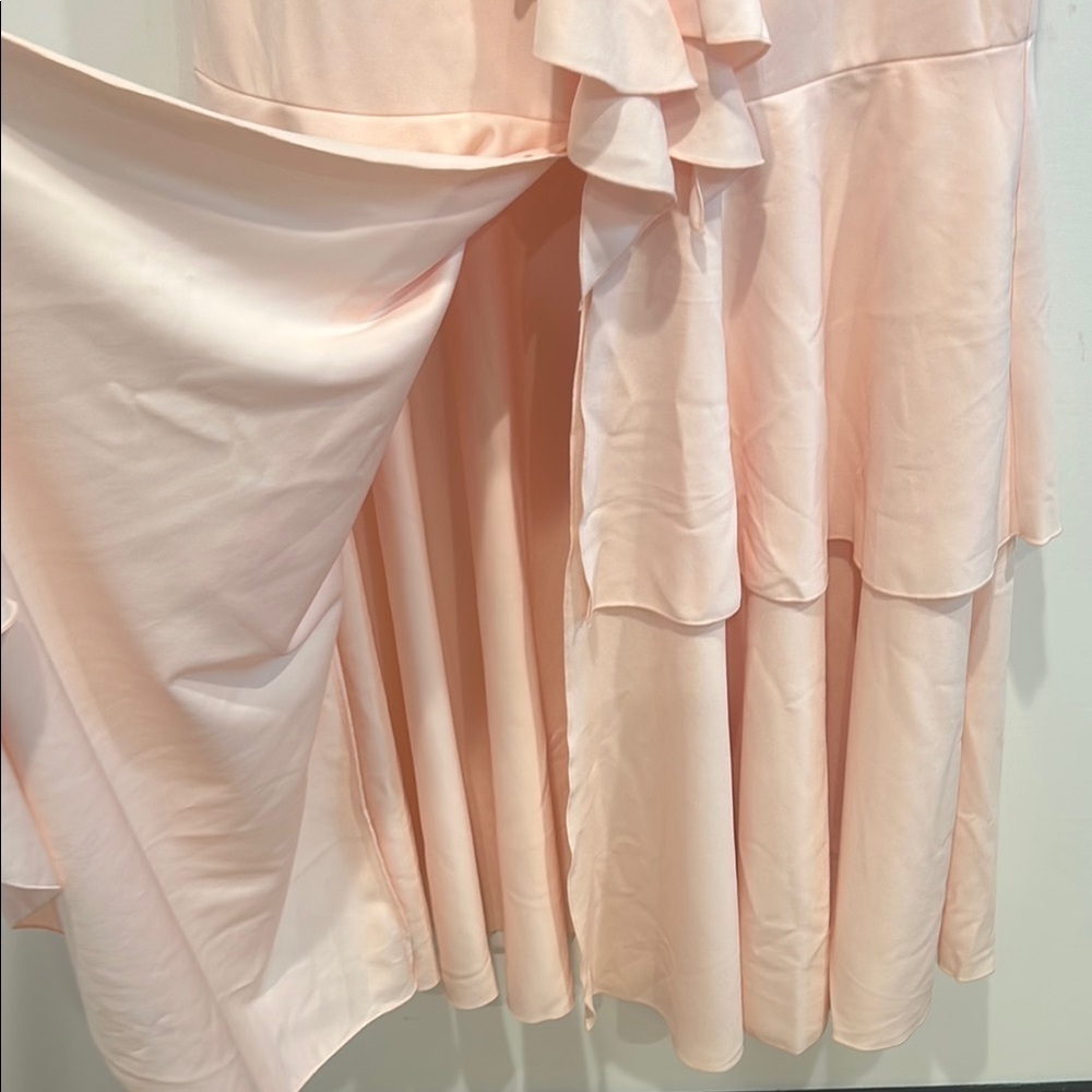Venus soft pink tier Maxi gown Wedding Guest women 14 new w tag plus size - Picture 4 of 8